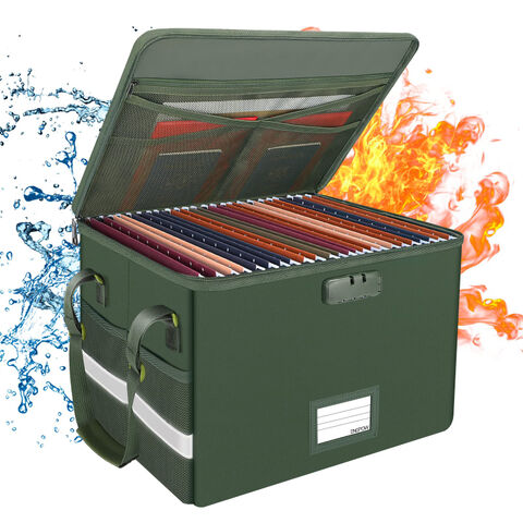 Oem Multifunctional Collapsible Fireproof File Storage Organizer Box ...