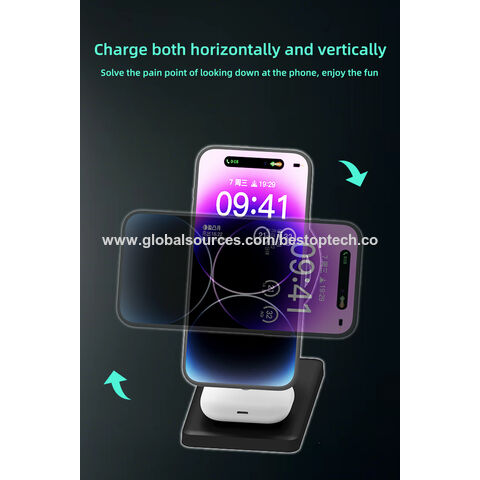 Trending electronic gadgets desktop charging station wireless charger qi fast charger