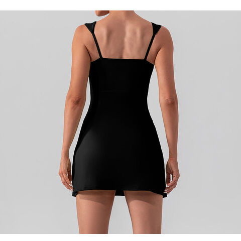 Promoción de falda deportiva sexy de tirantes, color sólido, para yoga, tenis, golf y actividades al aire libre para mujer, alta calidad for sale at factory direct price