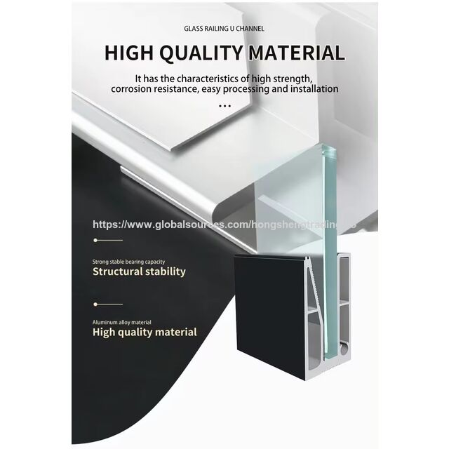 China Kundenspezifische silberne braune schwarze LED-Straßenleuchte, U-Kanal-Struktur aus Aluminium für Glasgeländerprofile, Lieferanten, Preise for sale at factory direct price