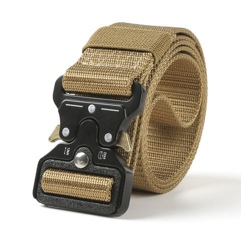 Cinturón Táctico Militar de Lona Camuflaje Verde Oliva de Alta Calidad para Hombre, Uso en Exteriores y Seguridad for sale at factory direct price