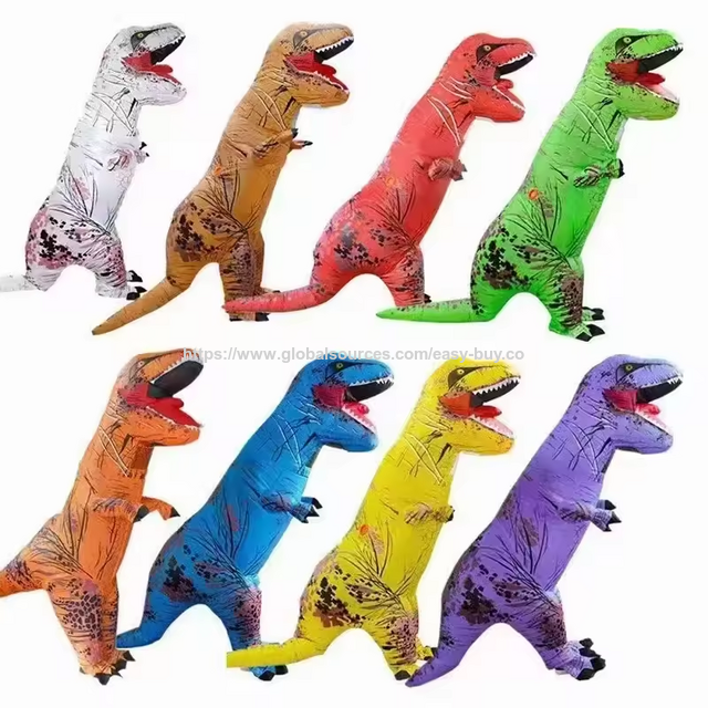 أزياء حفلات للبالغين، زي ديناصور قابل للنفخ، زي ديناصور فاخر، زي تنكري للهالوين for sale at factory direct price