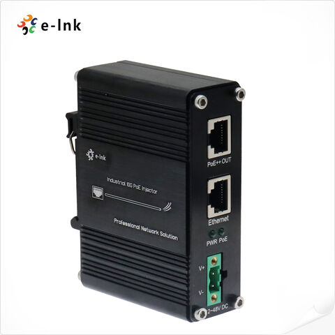 Industrial 10g 60w 802.3at Poe++ Injector (12~48vdc) Injector, 12~48vdc ...