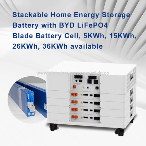 Bulk Buy China Wholesale Byd Stackable Solar Battery Cell 51.2vdc 100ah ...