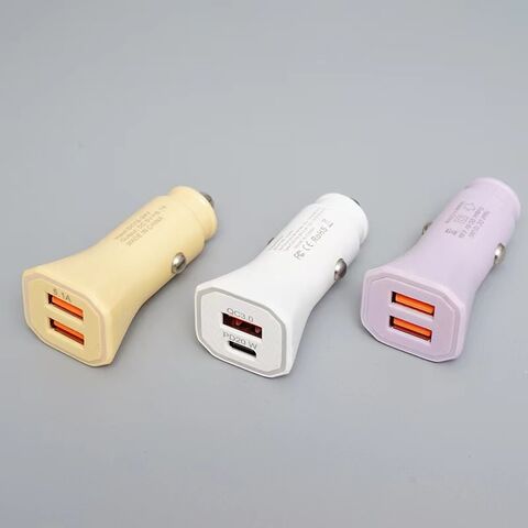 45W A+C Autoladegerät für Mobiltelefone USB-C Autoladegeräte Einzel USB A Einzel USB C PD Schnellladegerät Autoladegeräte 2024 OEM ODM