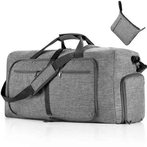 Bolsa de viaje personalizada de gran capacidad, plegable y portátil, impermeable, con compartimento independiente para zapatos.