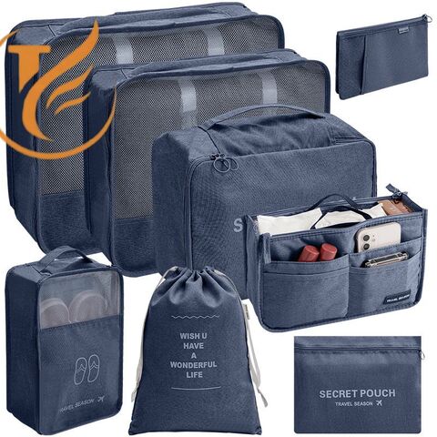 Travelnota Juego de 8 organizadores de maletas, cubos de embalaje de viaje en varios tamaños - Ideal para viajes de negocios for sale at factory direct price