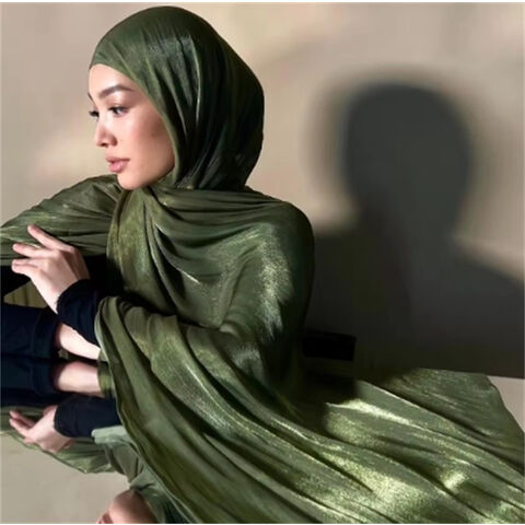 Foulard en satin frais et respirant style île, Malaisie, couleur unie, doux et soyeux for sale at factory direct price