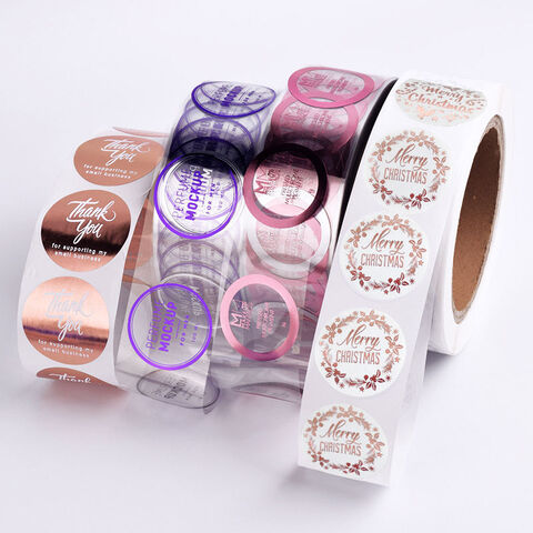 Printing Logo Label Stickers Self Adhesive Vinyl Round Waterproof Paper ...