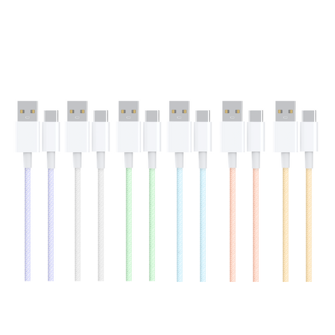 Supplier A-C Mobile Phone Cable Support Customized TPE+Braided High Gloss molded ABS shell For Universal