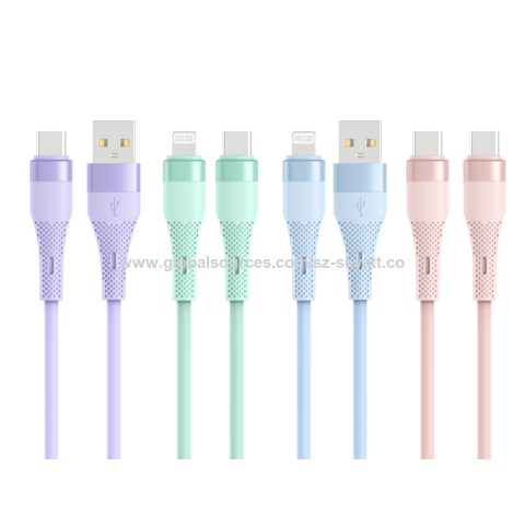 Manufacrurer A-C C-C C-Lightning Cable PVC+Alluminum Shell TPE Jacket