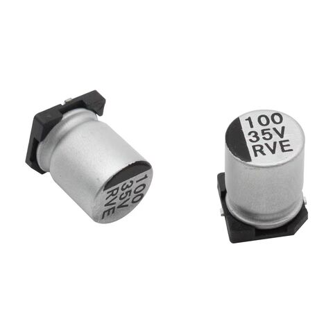 100uF 35V SMD Aluminium-Elektrolyt-Kondensator mit niedriger Impedanz