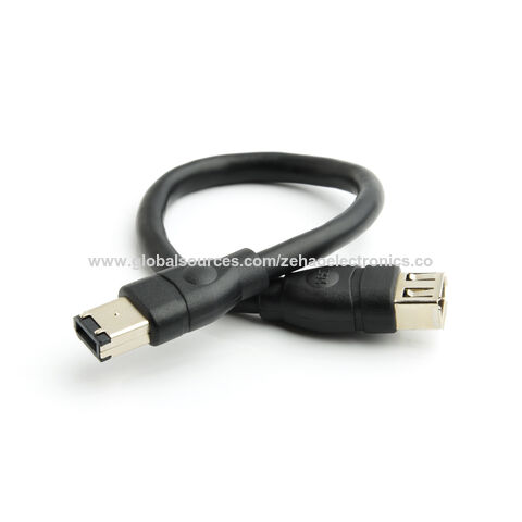 Cable Firewire IEEE 1394 de 6 pines Hembra a 1394a de 6 pines Macho, Extensión para Captura de Datos y Video, Tarjeta Firewire 400 a 400, 20cm for sale at factory direct price