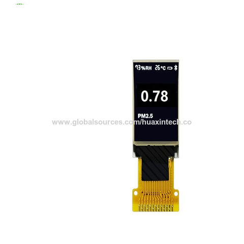 Pantalla PMOLED de 0.78 pulgadas, resolución 80x128, interfaz SPI, controlador IC SSD1107 for sale at factory direct price