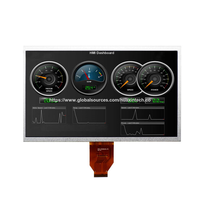 Écran TFT 10,1 pouces, résolution 1024x600, interface LVDS 40 broches, 500cd/m² - Idéal pour applications industrielles et commerciales.