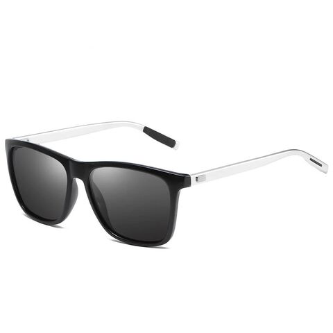 Lunettes de soleil polarisées unisexe en aluminium et magnésium style vintage pour hommes/femmes