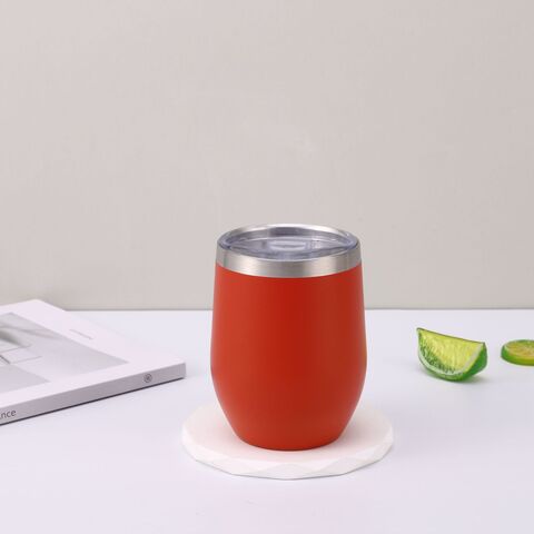 Atacado Garrafa térmica de café com isolamento a vácuo de parede dupla em aço inoxidável 304 com tampa Copo de vinho de viagem for sale at factory direct price