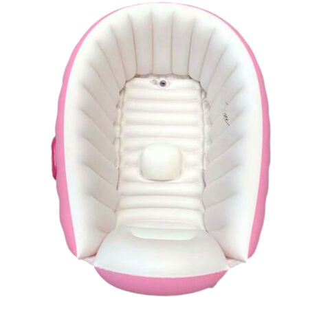 Banheira Inflável Portátil Dobrável para Bebê, Mini Banheira Grossa Antiderrapante para Crianças Pequenas