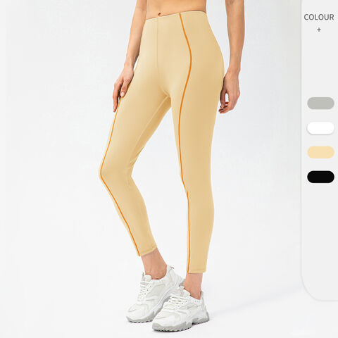 Pantalon de yoga pour femmes, coupe moulante, taille haute, design tendance à blocs de couleurs, pour fitness en extérieur, course à pied, séchage rapide, sport. for sale at factory direct price