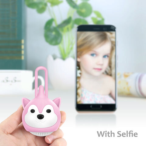 Factory Price Mini Cute Cartoon Speaker With Silicon Lanyard For Gifts