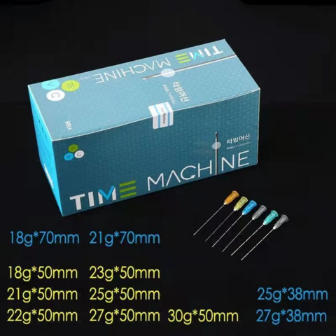 Sterile medizinische Mikrokanüle Feine Nadel 18G 22G 25G 38mm 50mm 70mm stumpfe Kanüle für injizierbares Hyaluron