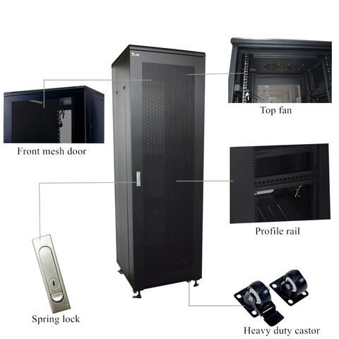 Server Rack In Network Cabinets 19u Rack Cabinet Spcc Cold Rolled Steel ...