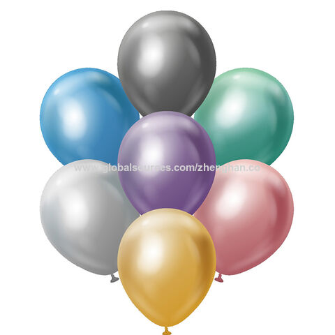 Fabrikpreis Bestseller biologisch abbaubarer Chrom Metallic Latex Ballon, Spielzeugballon, Folienballon, Geburtstagsfeier Dekorationsballon