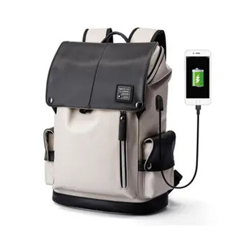 Winnel Mochila de Cuero Vegano para Diario, Mochilas Escolares para Adolescentes, Bolsa para Portátil, Mochila Personalizada para Hombre y Mujer