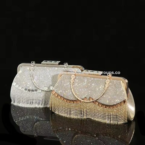 Wedding Bags For Ladies Bride Handbags Evening Bag Clutch With Tassel clutches Wedding Evening Purse for sale at factory direct price