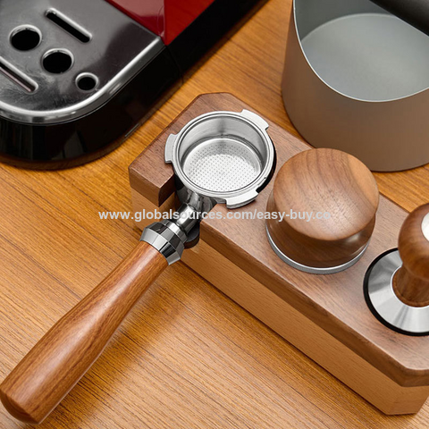 Percolador de café italiano, cabo de máquina de café de 51mm com três orelhas, cabo de café sem fundo, cabeça de preparação em aço inoxidável 304