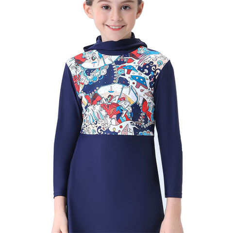 Girls Muslim Swimwear Baby Swim Long Swimsuits Islamic Children Arab Islam Beach Wear Kids Swim Suits Burkinis Surf Pants for sale at factory direct price