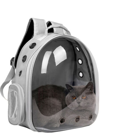 Ransel Pembawa Hewan Peliharaan, Tas Ransel Gelembung Kapsul Ruang Transparan untuk Anjing Kucing Kecil, Carrier Perjalanan yang Disetujui Maskapai