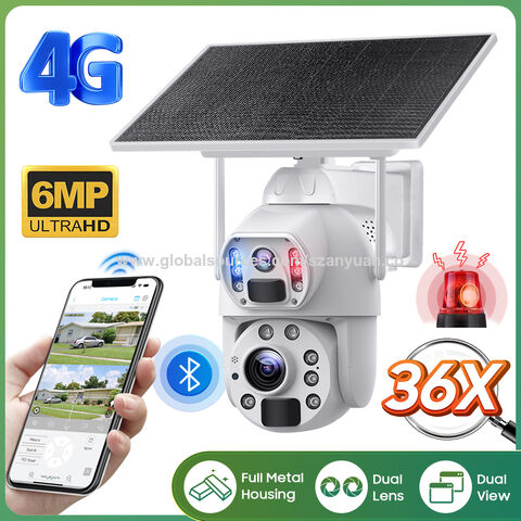 Oem Odm 36x Zoom 3k 6mp Dual Ptz Camera 4g Gsm Metal Outdoor Solar ...
