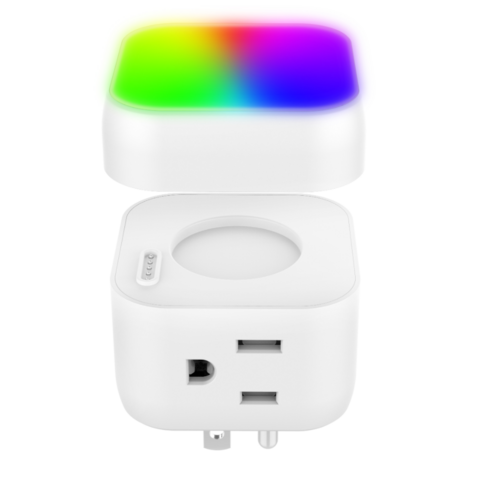 Nuevo Enchufe de Pared Tipo Cubo Magnético Toyeinn con Luz Nocturna LED