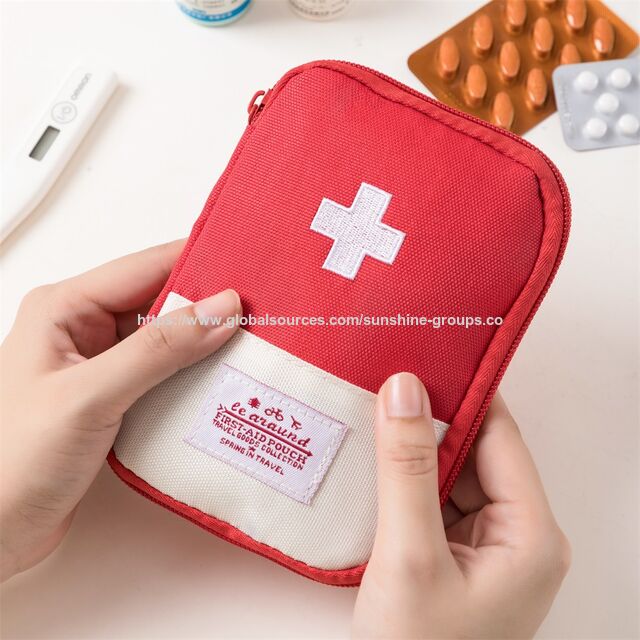Sac Médical Portable, Trousse de Premiers Secours de Voyage, Sac de Rangement pour Médicaments d'Extérieur