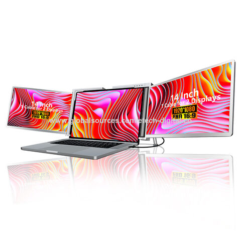 Dual Flex Extended Screen 14 Inch Lcd Display One Cable Connection ...