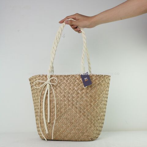 Natural Bag Made In Vietnam Seagrass Beach Bag Handmade Bags