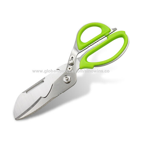 Gunting Dapur Stainless Steel Multifungsi Tugas Berat, Gunting Unggas yang Dapat Dilepas dan Bertenaga