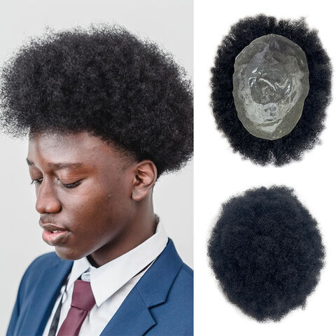 4mm 6mm 8mm 10mm Hair Piece Short Afro Kinky Curly Invisible Knots
