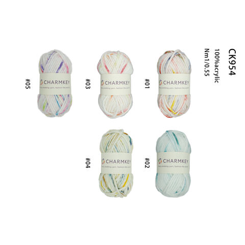 Hilo acrílico 100% de alta calidad Nm1/0.55 teñido para tejido de punto for sale at factory direct price