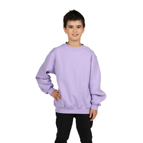 Maillots de sport à manches longues pour enfants, 320G, maillot de sport vierge, 80% coton, 20% poly, plus de couleurs / couleur personnalisée
