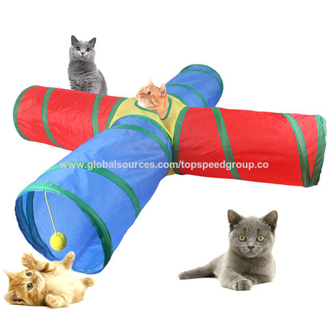 Günstiger, zusammenklappbarer Katzen- und Hunde-Spieltunnel, Röhre für Haustiere, interaktives Spielzeug für gelangweilte Katzen, Haustierbedarf mit individuellem Logo und Farben