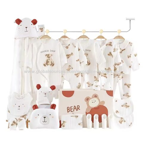Ensemble cadeau nouveau-né pour bébé de 0 à 9 mois, produits pour bébés, 18 22 24 25 pièces, barboteuse pour bébé fille, vêtements biologiques pour nouveau-nés, coffret cadeau pour bébé