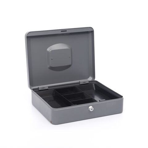صندوق نقود محمول للعملاء مصنوع من الفولاذ عالي الجودة مع صينية for sale at factory direct price