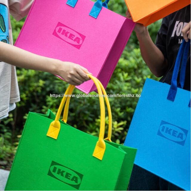 Heißer Verkauf Mode Filztasche mit Farbkontrast, große Kapazität, Geschenktasche, Einkaufstasche, Handtasche