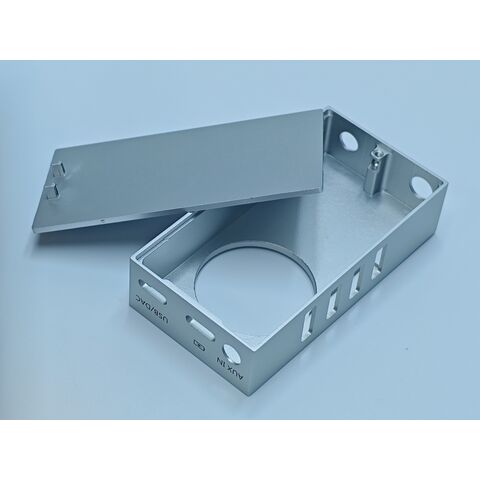 Boîtier métallique pour lecteur HiFi, service d'usinage CNC d'aluminium personnalisé, boîtier 2