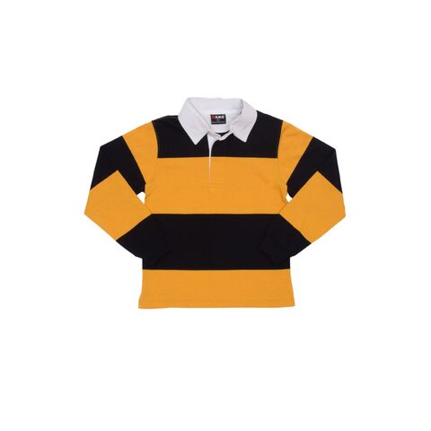 Polo de rugby de manga comprida para meninos, 360 g/m², 80% algodão, 20% poliéster for sale at factory direct price