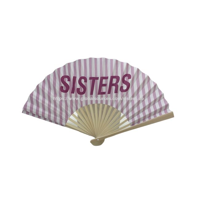 Éventails Pliants en Papier avec Impression Personnalisée, Éventails à Main en Bambou et Tissu de Soie pour Fêtes, Cadeaux de Mariage et Décoration Intérieure for sale at factory direct price