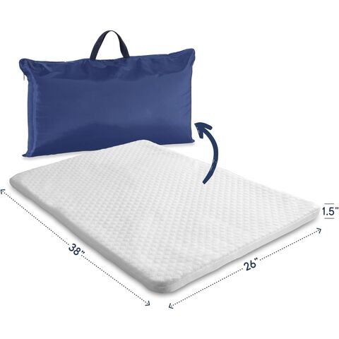 Colchoneta para corralito (38"x26"x1.5"), Almohadilla para parque infantil, Colchón para corral para Pack and Play, Protector de colchón Pack N Play