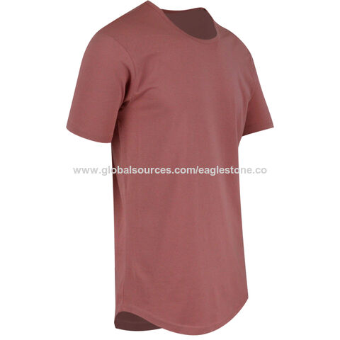 Factory Direct High Quality China Wholesale Men s Longline T shirt Oversize Blank T shirt Men Round Bottom Long Tail T Shirt Scoop Neck Tee Long line Curved Hem T Shirt 3.99 from Xiamen Eagle Stone